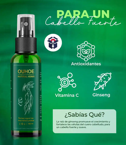 OUHOE® NATURAL 2x1 || Spray para el crecimiento del cabello